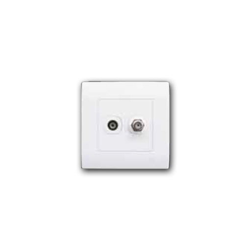 Single Coaxial TV & Cable TV Outlet MQ 8102-TV-SAT